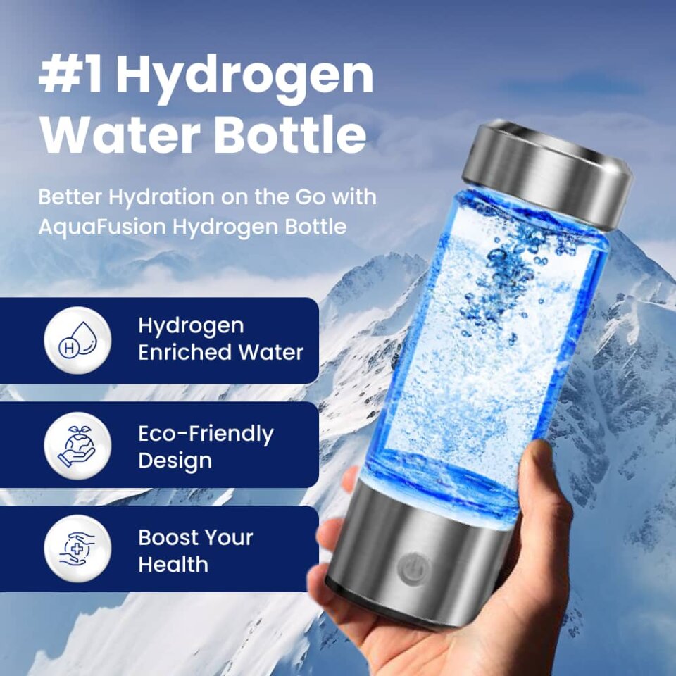 AquaFusion is a portable hydrogen water bottle designed
            to enrich ordinary drinking water with molecular hydrogen,
            helping support hydration and overall wellness wherever
            you go.